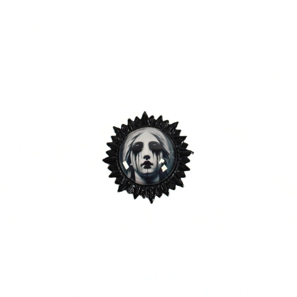 🔨 Unisex Gothic "Eternal Mourning" Gothic Crying Statue Brooch Pin